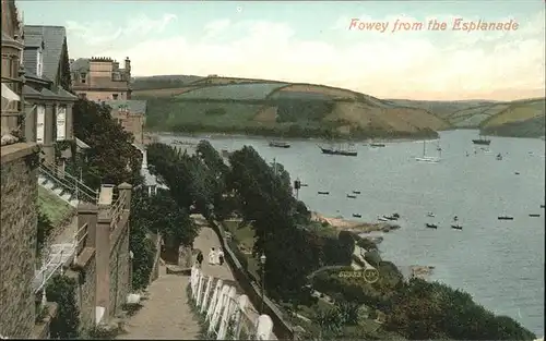 Fowey  Esplanade / Grossbritannien /