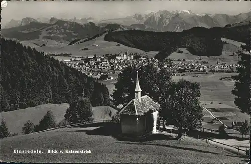 Einsiedeln SZ Blick vom Katzenstrick / Einsiedeln /Bz. Einsiedeln