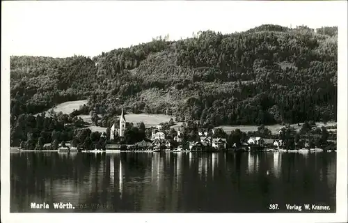 Maria Woerth Woerthersee von Westen / Maria Woerth /Klagenfurt-Villach