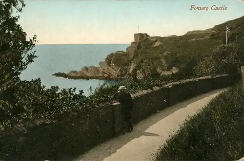 Fowey  Fowey Castle / Grossbritannien /