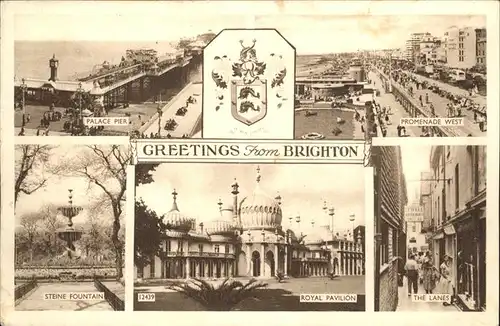 Brighton  Place Pier Royal Pavilion Steine Fountain / United Kingdom /United Kingdom