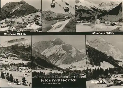 Mittelberg Kleinwalsertal Hirschegg Riezlern Seilbahn  / Oesterreich /