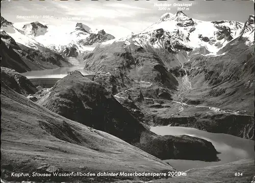 Kaprun Stausee Wasserfallboden Moserbodensperre / Kaprun /Pinzgau-Pongau