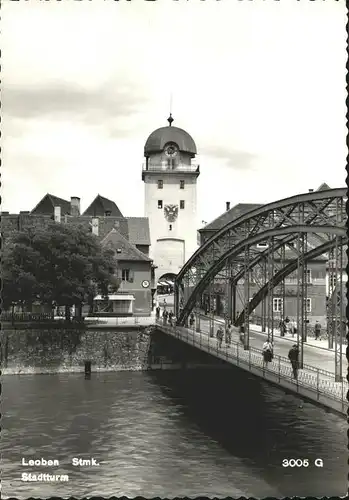 Leoben Stadtturm Bruecke / Leoben /oestliche Obersteiermark