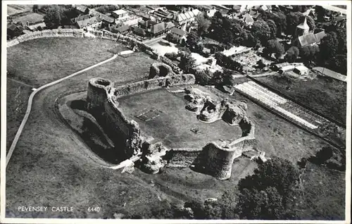 Pevensey Castle Fliegeraufnahme  / Arun /West Sussex