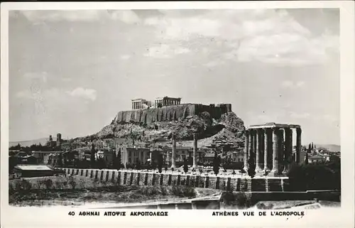 Athenes vue de L'Acropole / Griechenland /Griechenland