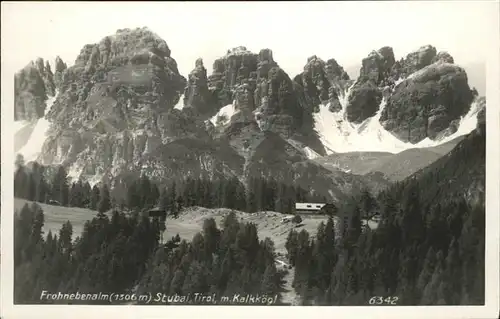 Frohneben Alm Stubai Kalkkoegl / Oesterreich /