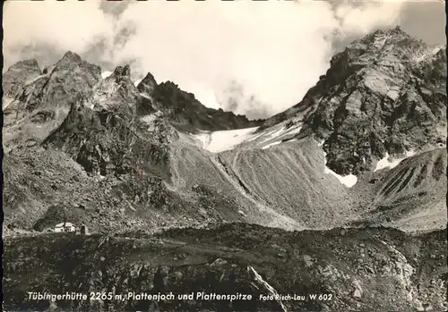 Tuebingerhuette Plattenjoch Plattenspitze / Oesterreich /