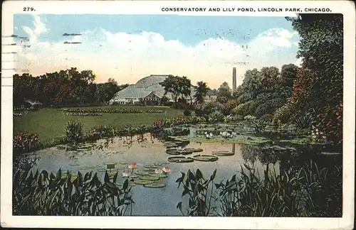 Chicago Heights Conservatory Lily Pond / Chicago Heights /