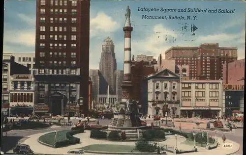 Buffalo New York Lafayette Square Soldiers Sailors Monument / Buffalo /
