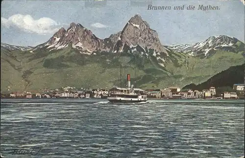 Brunnen SZ Mythen Schiff / Brunnen /Bz. Schwyz