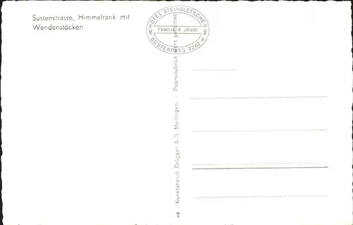 Sustenpass Strasse Himmelrank Wendenstoecken / Susten /Rg. Innertkirchen