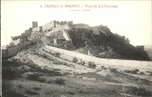 Castillo Sagunto Plaza de S Fernando / Spanien /