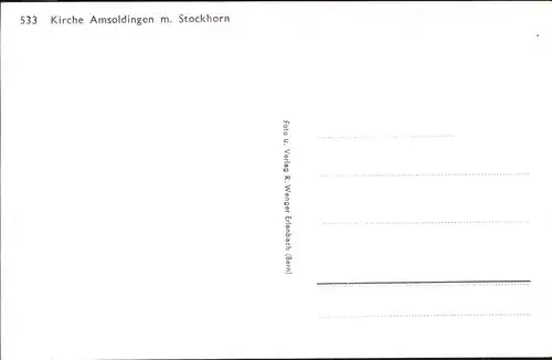 Amsoldingen Kirche  Stockhorn / Amsoldingen /Bz. Thun