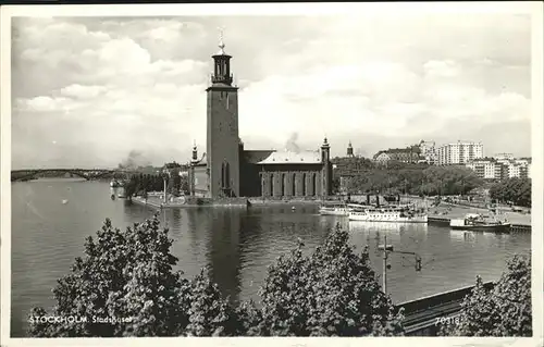 Stockholm Stadshuset Schiff  / Stockholm /