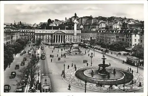 Lisboa Brunnen Strassenbahn  / Portugal /