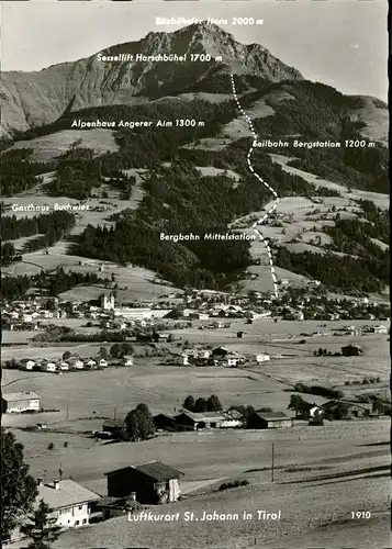 St Johann Tirol Bergbahn Seilbahn Alpenhaus Angerer Gasthaus Buchwies / St. Johann in Tirol /Tiroler Unterland