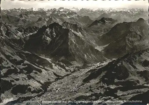 Kleinwalsertal Fliegeraufnahme / Oesterreich /