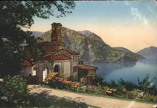 Lago di Lugano Chiesa di Castagnola / Italien /