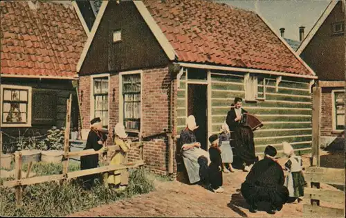 Volendam Siedlung Bewohner Tracht / Niederlande /