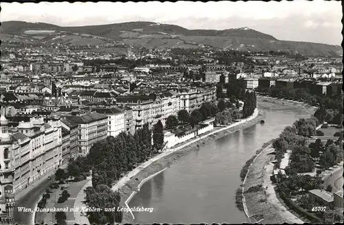 Wien Donaukanal Kahlenberg Leopoldsberg / Wien /Wien