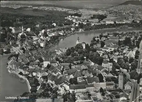 Laufenburg AG Panorama Luftbild Rhein / Laufenburg /Bz. Laufenburg