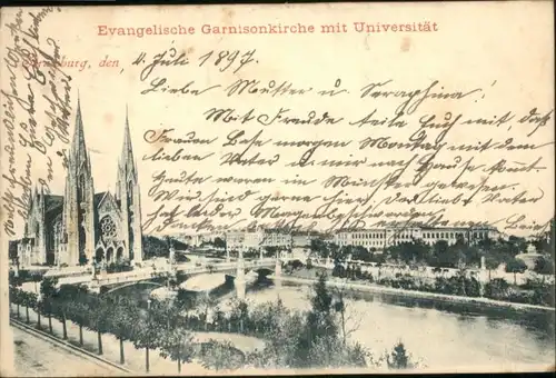 Strasbourg Alsace Strassburg  Garnisonkirche Universitaet x / Strasbourg /Arrond. de Strasbourg-Ville