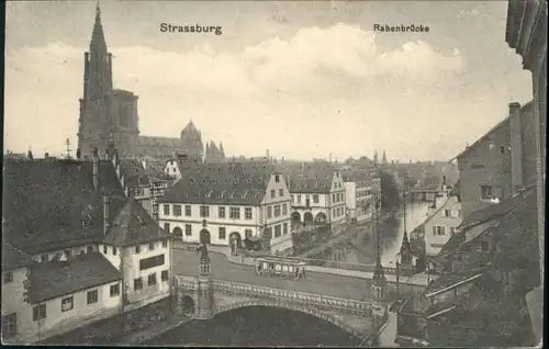 Strasbourg Alsace Strassburg  Rabenbruecke Strassenbahn * / Strasbourg /Arrond. de Strasbourg-Ville