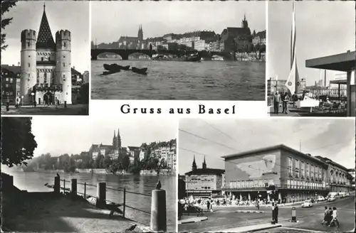 Basel BS Basel Bruecke Schiff x / Basel /Bz. Basel Stadt City