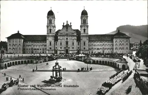 Einsiedeln SZ Einsiedeln Kloster Kirche Fronleichnams Prozession x / Einsiedeln /Bz. Einsiedeln