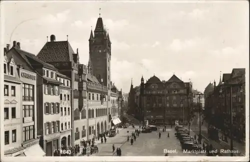 Basel BS Basel Marktplatz Rathaus  x / Basel /Bz. Basel Stadt City