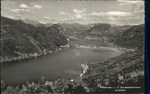 Lugano TI Lugano Blick von der Kurhausterasse Serpiano x / Lugano /Bz. Lugano City