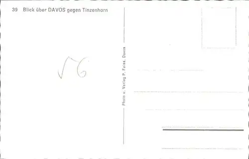 Davos GR Davos Tinzenhorn Winter Kirche * / Davos /Bz. Praettigau-Davos