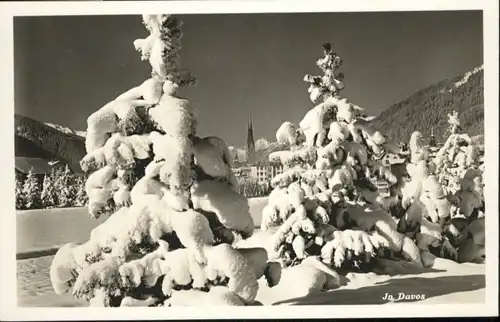 Davos GR Davos Winter Kirche  * / Davos /Bz. Praettigau-Davos