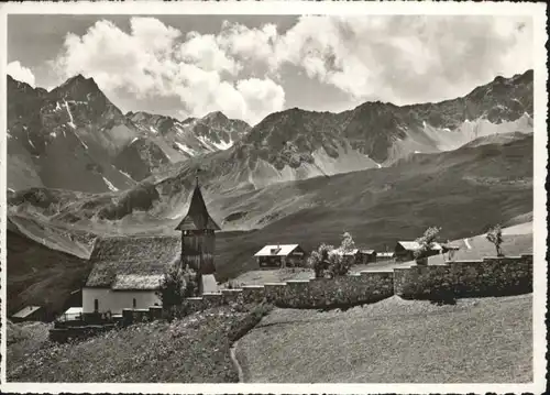 Arosa GR Arosa Berg Kirche Rot Erzhorn * / Arosa /Bz. Plessur