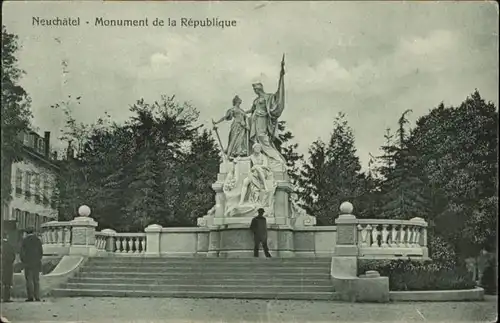 Neuchatel NE Neuchatel Monument x / Neuchatel /Bz. Neuchâtel