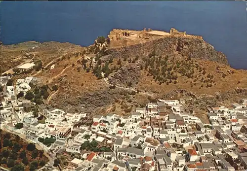 Lindos Lindos Rhodos Fliegeraufnahme * / Griechenland /Griechenland