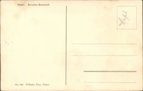 Basel BS Basel Bundesbahnhof * / Basel /Bz. Basel Stadt City