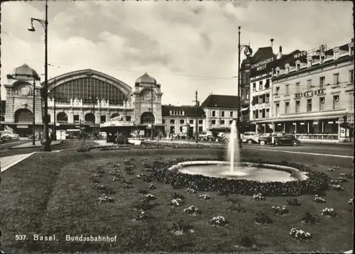 Basel BS Basel Bundesbahnhof Brunnen * / Basel /Bz. Basel Stadt City