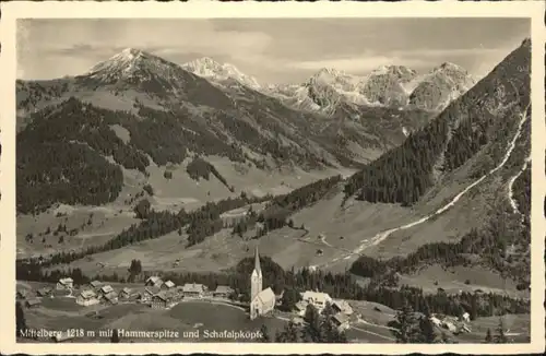 Mittelberg Kleinwalsertal Mittelberg Kleinwalsertal Hammerspitze Schafalpkoepfe * / Oesterreich /