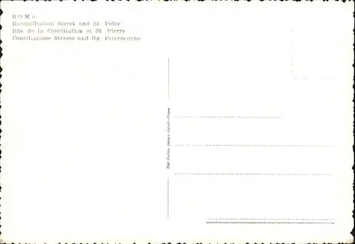 Rom Roma Roma Via Della Conciliazione S Pietro * /  /Rom