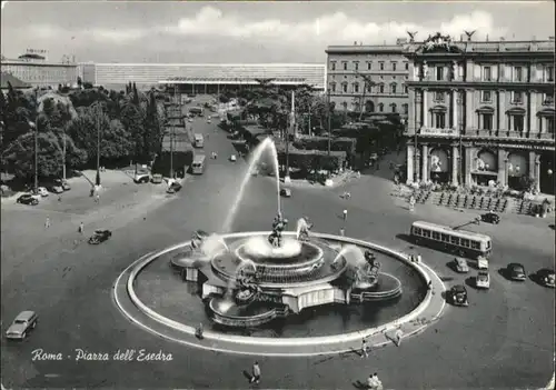 Rom Roma Roma Piazza Esedra Brunnen Bus * /  /Rom