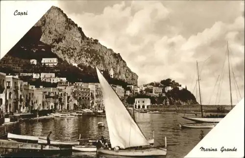 Capri Capri Grande Marina Schiff x / Italien /