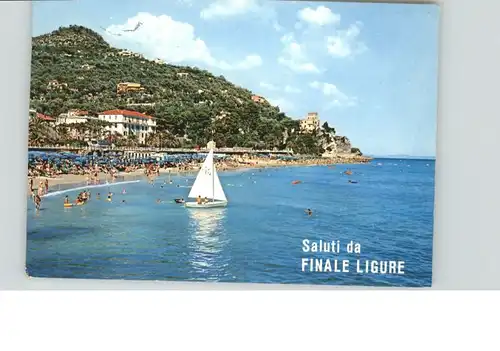 Finale Ligure Finale Ligure Riviera Palme Spiaggia Strand x / Italien /Italien
