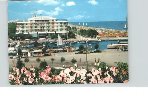 Riccione Riccione Riviera Adriatica Darsena Hotel Savioli Spiaggia Binnenhafen Strand x / Italien /