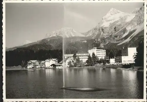 Arosa GR Arosa Obersee Springbrunnen Furkahorn [Handschriftlich] * / Arosa /Bz. Plessur