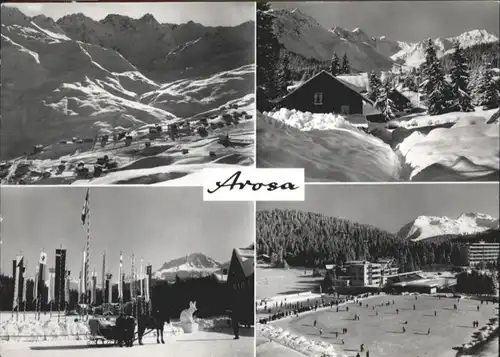 Arosa GR Arosa Pferdeschlitten Eisbahn x / Arosa /Bz. Plessur