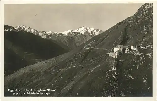 Eggishorn Hotel Jungfrau Mischabelgruppe Kat. Eggishorn