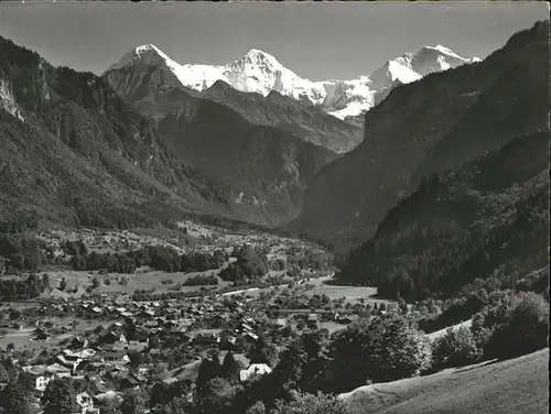 Wilderswil Eiger Moench Jungfrau Kat. Wilderswil