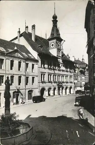 Lausanne VD Hotel de Ville Brunnen / Lausanne /Bz. Lausanne City